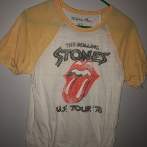 Yellow Rolling Stones T-Shirt